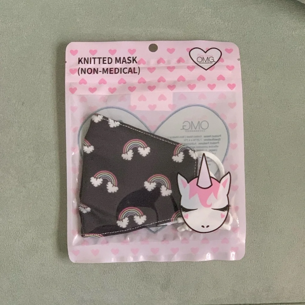 OMG Child Face Mask- 🌈